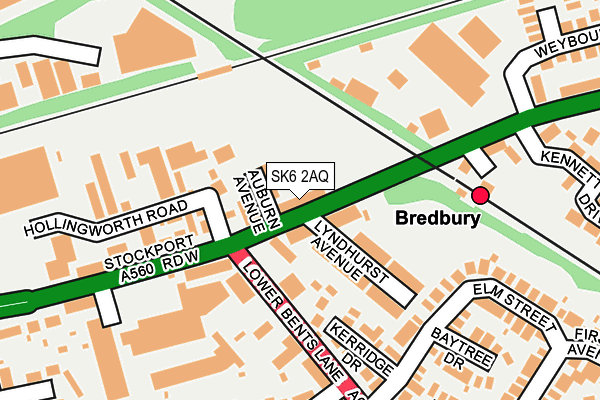 SK6 2AQ map - OS OpenMap – Local (Ordnance Survey) SK6 2AQ map - OS OpenMap – Local (Ordnance Survey)
