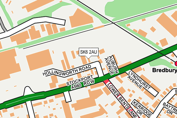 SK6 2AU map - OS OpenMap – Local (Ordnance Survey) SK6 2AU map - OS OpenMap – Local (Ordnance Survey)