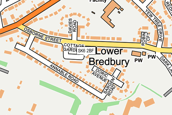 SK6 2BF map - OS OpenMap – Local (Ordnance Survey) SK6 2BF map - OS OpenMap – Local (Ordnance Survey)
