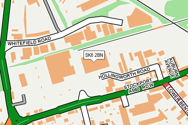 SK6 2BN map - OS OpenMap – Local (Ordnance Survey) SK6 2BN map - OS OpenMap – Local (Ordnance Survey)
