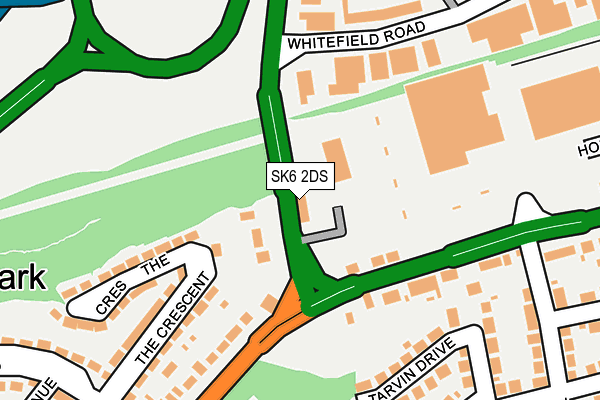SK6 2DS map - OS OpenMap – Local (Ordnance Survey)