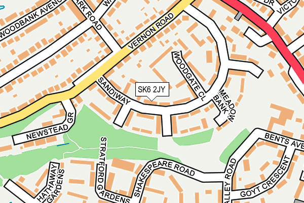 SK6 2JY map - OS OpenMap – Local (Ordnance Survey) SK6 2JY map - OS OpenMap – Local (Ordnance Survey)