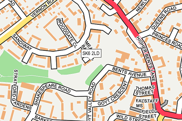 SK6 2LD map - OS OpenMap – Local (Ordnance Survey) SK6 2LD map - OS OpenMap – Local (Ordnance Survey)