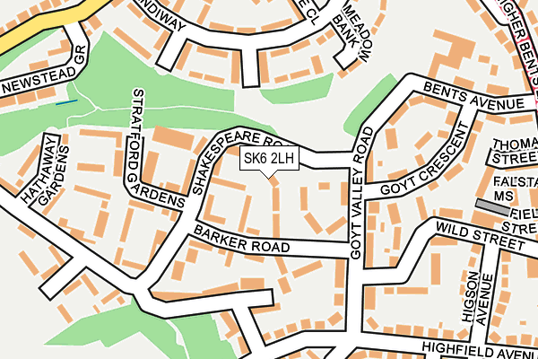 SK6 2LH map - OS OpenMap – Local (Ordnance Survey) SK6 2LH map - OS OpenMap – Local (Ordnance Survey)