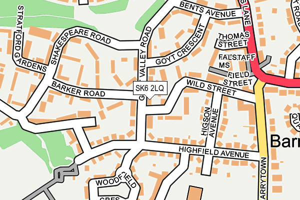 SK6 2LQ map - OS OpenMap – Local (Ordnance Survey) SK6 2LQ map - OS OpenMap – Local (Ordnance Survey)