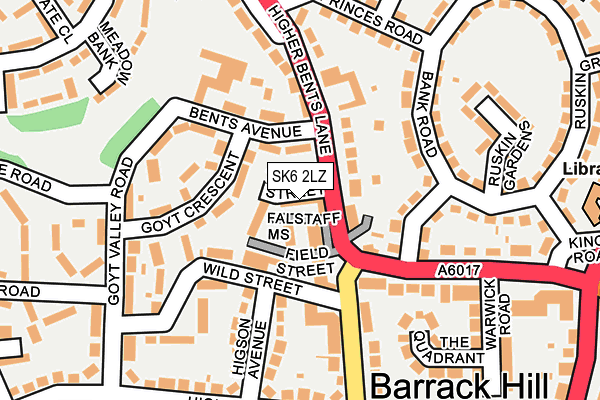 SK6 2LZ map - OS OpenMap – Local (Ordnance Survey) SK6 2LZ map - OS OpenMap – Local (Ordnance Survey)