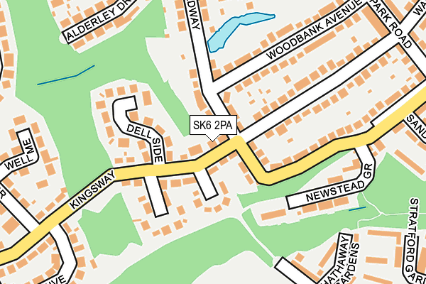 SK6 2PA map - OS OpenMap – Local (Ordnance Survey) SK6 2PA map - OS OpenMap – Local (Ordnance Survey)