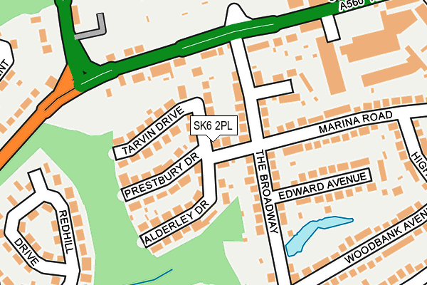 SK6 2PL map - OS OpenMap – Local (Ordnance Survey) SK6 2PL map - OS OpenMap – Local (Ordnance Survey)