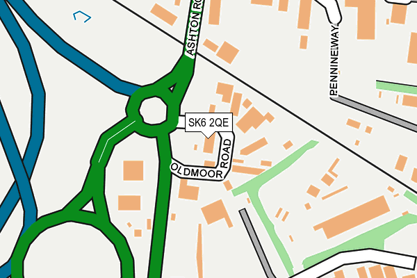 SK6 2QE map - OS OpenMap – Local (Ordnance Survey) SK6 2QE map - OS OpenMap – Local (Ordnance Survey)