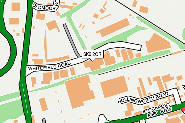 SK6 2QR map - OS OpenMap – Local (Ordnance Survey) SK6 2QR map - OS OpenMap – Local (Ordnance Survey)