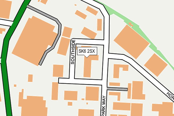 SK6 2SX map - OS OpenMap – Local (Ordnance Survey) SK6 2SX map - OS OpenMap – Local (Ordnance Survey)