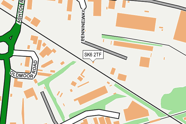 SK6 2TF map - OS OpenMap – Local (Ordnance Survey) SK6 2TF map - OS OpenMap – Local (Ordnance Survey)