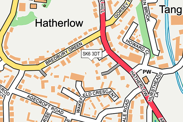 SK6 3DT map - OS OpenMap – Local (Ordnance Survey)