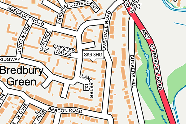 SK6 3HG map - OS OpenMap – Local (Ordnance Survey)