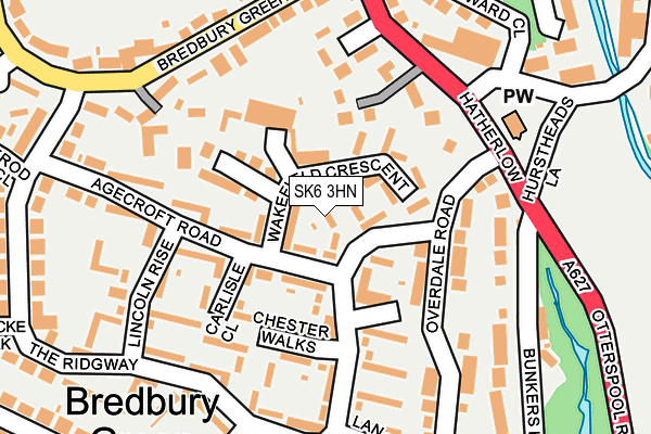 SK6 3HN map - OS OpenMap – Local (Ordnance Survey)
