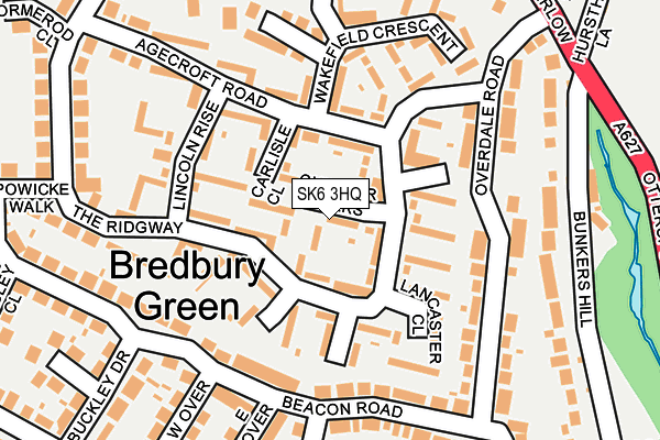 SK6 3HQ map - OS OpenMap – Local (Ordnance Survey) SK6 3HQ map - OS OpenMap – Local (Ordnance Survey)