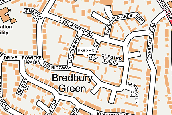 SK6 3HX map - OS OpenMap – Local (Ordnance Survey)