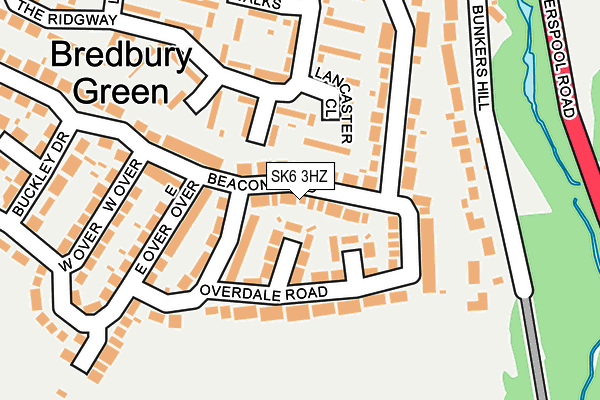 SK6 3HZ map - OS OpenMap – Local (Ordnance Survey) SK6 3HZ map - OS OpenMap – Local (Ordnance Survey)