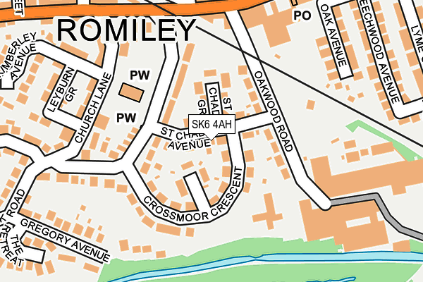 SK6 4AH map - OS OpenMap – Local (Ordnance Survey) SK6 4AH map - OS OpenMap – Local (Ordnance Survey)