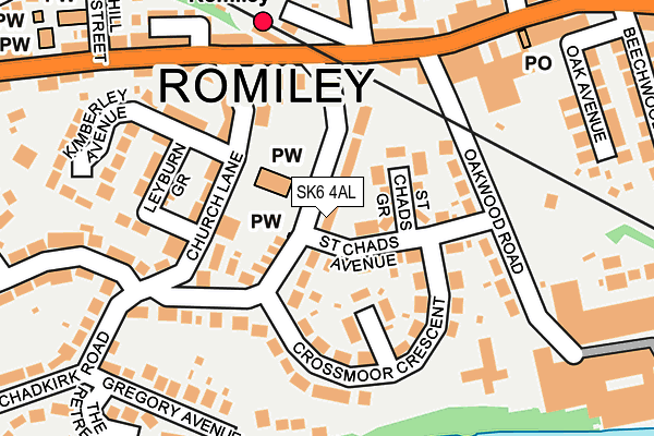 SK6 4AL map - OS OpenMap – Local (Ordnance Survey) SK6 4AL map - OS OpenMap – Local (Ordnance Survey)