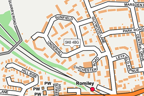 SK6 4BG map - OS OpenMap – Local (Ordnance Survey) SK6 4BG map - OS OpenMap – Local (Ordnance Survey)