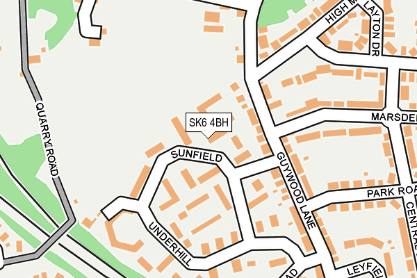 SK6 4BH map - OS OpenMap – Local (Ordnance Survey) SK6 4BH map - OS OpenMap – Local (Ordnance Survey)