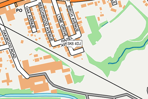 SK6 4DJ map - OS OpenMap – Local (Ordnance Survey) SK6 4DJ map - OS OpenMap – Local (Ordnance Survey)