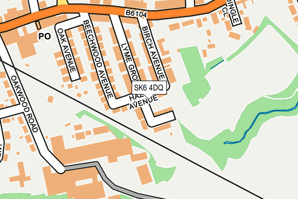 SK6 4DQ map - OS OpenMap – Local (Ordnance Survey) SK6 4DQ map - OS OpenMap – Local (Ordnance Survey)