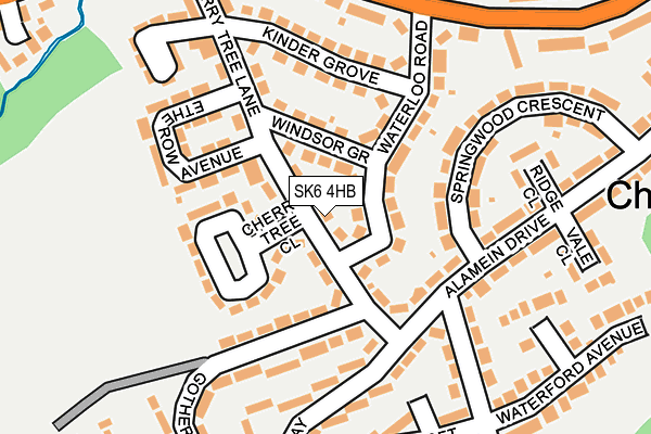 SK6 4HB map - OS OpenMap – Local (Ordnance Survey) SK6 4HB map - OS OpenMap – Local (Ordnance Survey)