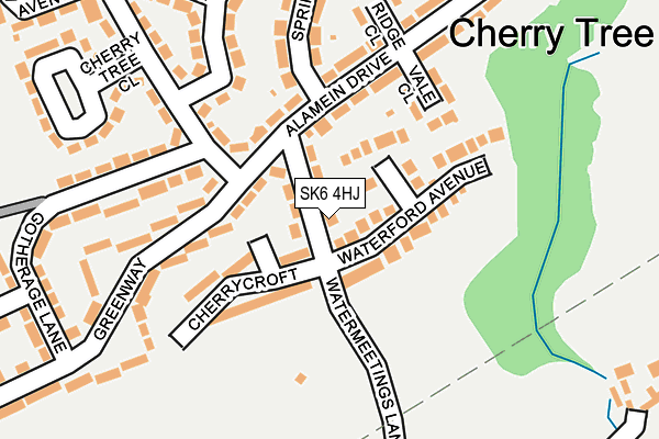 SK6 4HJ map - OS OpenMap – Local (Ordnance Survey) SK6 4HJ map - OS OpenMap – Local (Ordnance Survey)