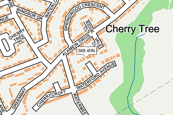 SK6 4HN map - OS OpenMap – Local (Ordnance Survey) SK6 4HN map - OS OpenMap – Local (Ordnance Survey)