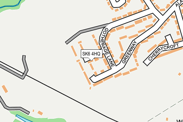 SK6 4HQ map - OS OpenMap – Local (Ordnance Survey) SK6 4HQ map - OS OpenMap – Local (Ordnance Survey)