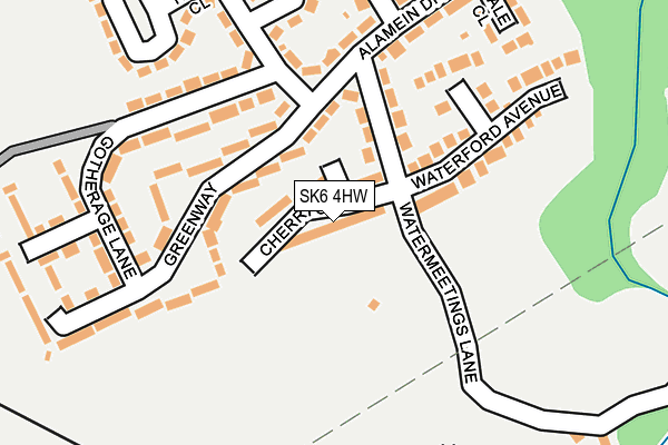 SK6 4HW map - OS OpenMap – Local (Ordnance Survey) SK6 4HW map - OS OpenMap – Local (Ordnance Survey)