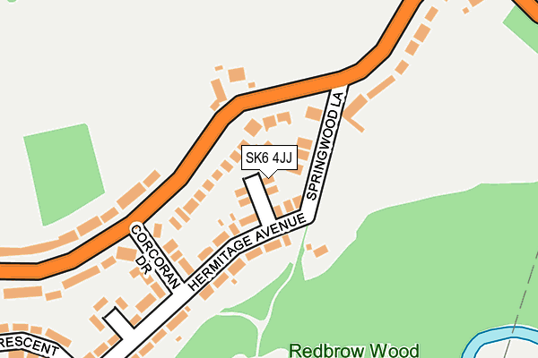 SK6 4JJ map - OS OpenMap – Local (Ordnance Survey)