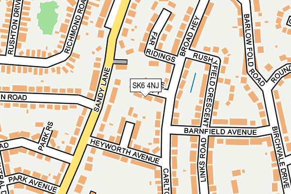 SK6 4NJ map - OS OpenMap – Local (Ordnance Survey) SK6 4NJ map - OS OpenMap – Local (Ordnance Survey)