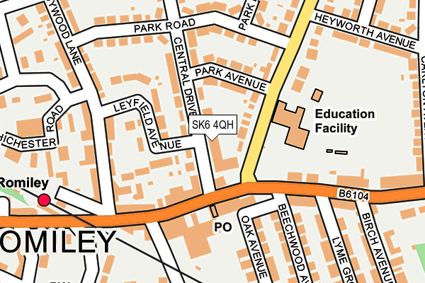 SK6 4QH map - OS OpenMap – Local (Ordnance Survey)