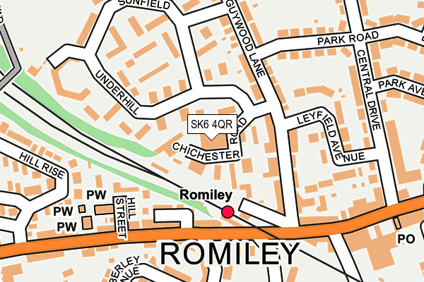 SK6 4QR map - OS OpenMap – Local (Ordnance Survey)