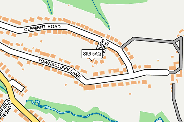 SK6 5AQ map - OS OpenMap – Local (Ordnance Survey)