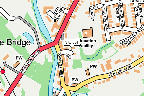 SK6 5BT map - OS OpenMap – Local (Ordnance Survey) SK6 5BT map - OS OpenMap – Local (Ordnance Survey)