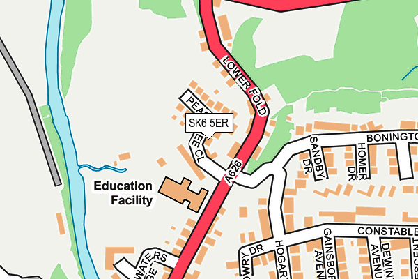 SK6 5ER map - OS OpenMap – Local (Ordnance Survey)