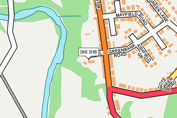 SK6 5HB map - OS OpenMap – Local (Ordnance Survey)