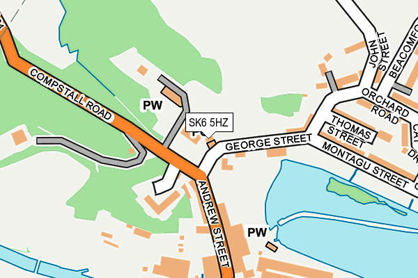 SK6 5HZ map - OS OpenMap – Local (Ordnance Survey)
