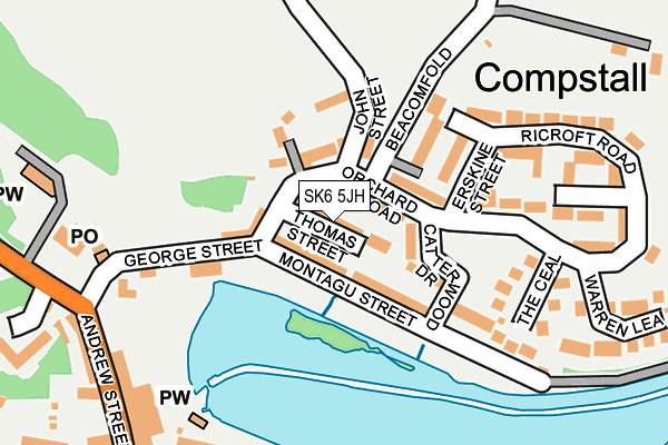 SK6 5JH map - OS OpenMap – Local (Ordnance Survey)