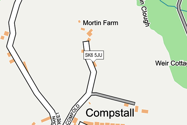 SK6 5JU map - OS OpenMap – Local (Ordnance Survey)
