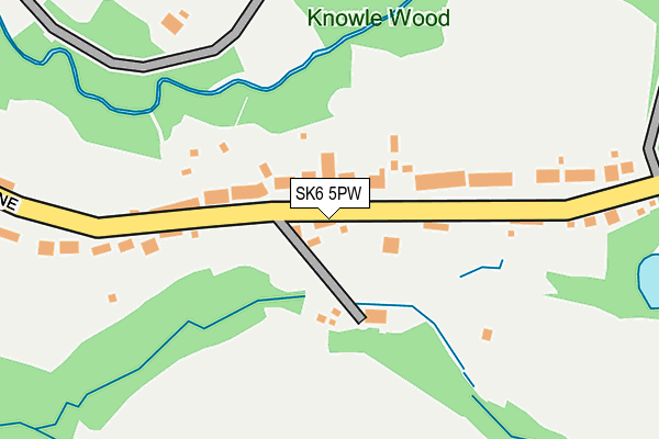 SK6 5PW map - OS OpenMap – Local (Ordnance Survey)