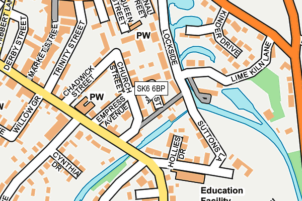 SK6 6BP map - OS OpenMap – Local (Ordnance Survey)