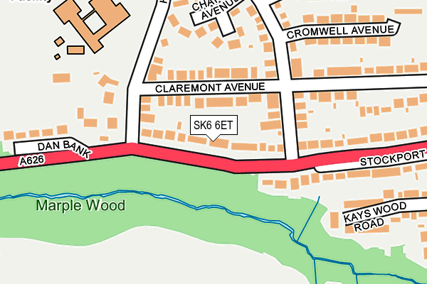 SK6 6ET map - OS OpenMap – Local (Ordnance Survey)