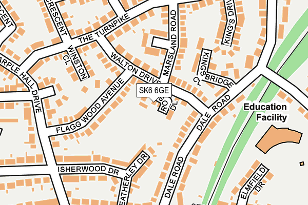 SK6 6GE map - OS OpenMap – Local (Ordnance Survey)