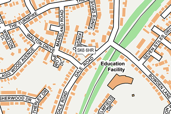 SK6 6HR map - OS OpenMap – Local (Ordnance Survey)
