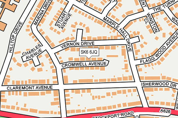 SK6 6JQ map - OS OpenMap – Local (Ordnance Survey)